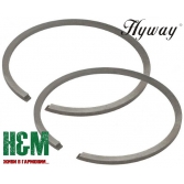 Поршневые кольца Hyway D50x1.2 для бензопил Hu 365, 371, 372, Хивей (PR000042)